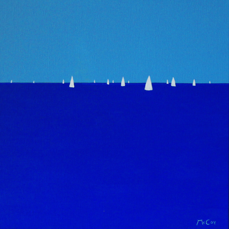 White Sails Painting