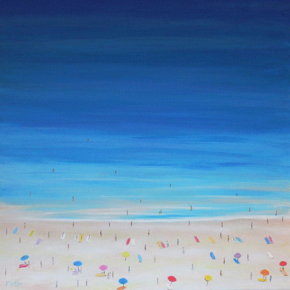 'Beach' - Original Oil Painting on Canvas
