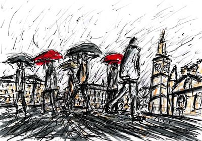 Rainy Day in London - SOLD