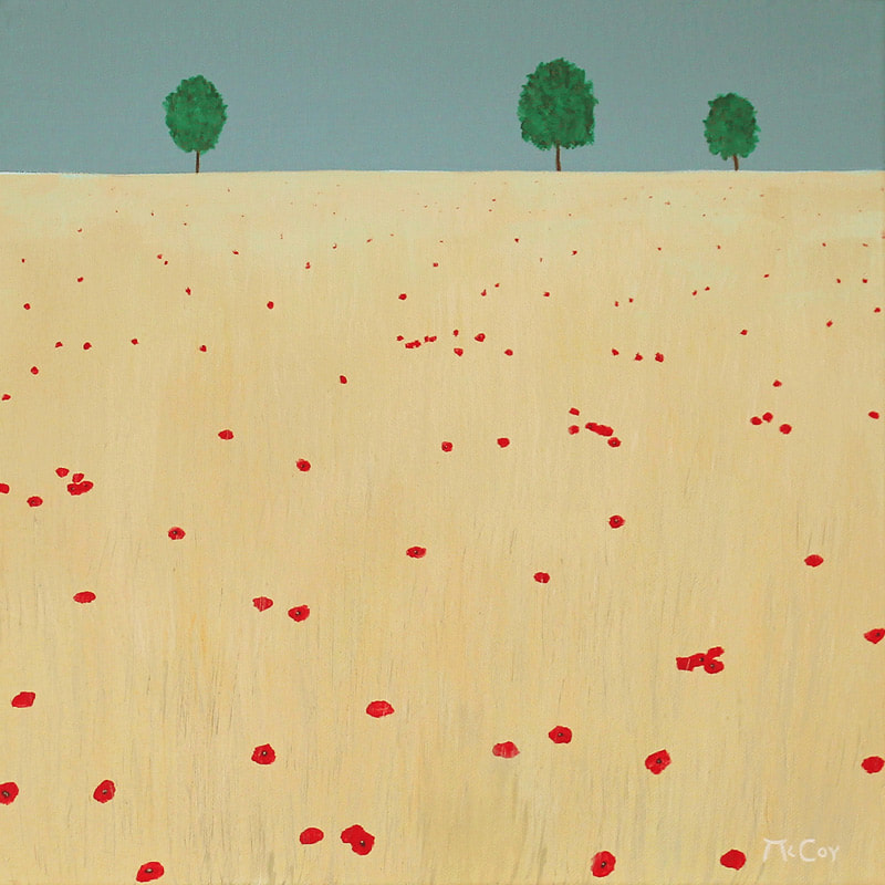 Wheat and Poppies - SOLD