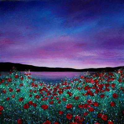 Sunset Poppies - SOLD