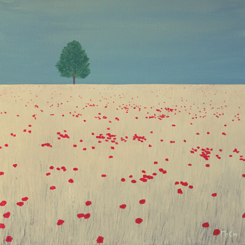 Wheat Field with Poppies